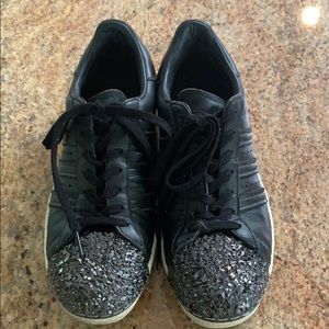 Adidas superstar 80’s with black studded toe